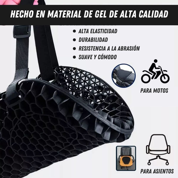 MotoCush®| COJIN ERGONOMICO UNIVERSAL PARA MOTO