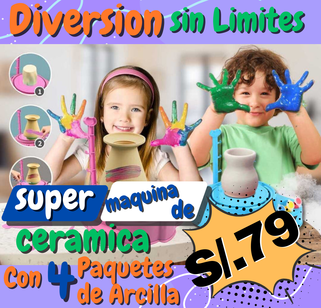 MAQUINA DE CERAMICA PARA NIÑOS | ENVIO GRATIS